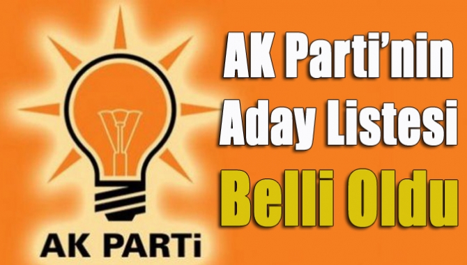 AK Parti 27. Dönem Milletvekilliği seçimleri için 13 adayını Soğuksu