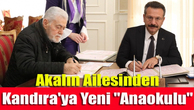 Kandıra'nın köklü esnaflarından Akan'ın ailesi ilçe merkezine yeni bir Anaokulu