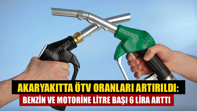 Akaryakıtta ÖTV tutarlarını artıran karar Resmi Gazete'de yayımlandı. ÖTV kararının