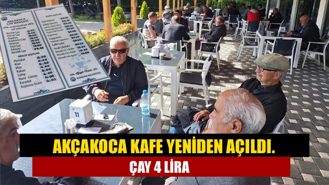 Kandıra merkezdeki Akçakoca Kafe yapılan bakım, onarım ve tadilat çalışmalarının