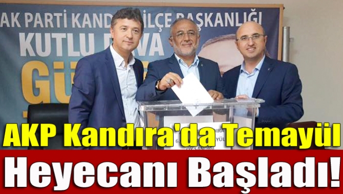 AKP Kandıra teşkilatının temayül yoklaması bugün gerçekleştirildi. Temayül yoklamasında ise