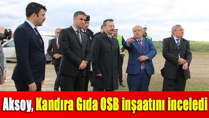 Vali Hüseyin Aksoy Kandıra Gıda Organize Sanayi Bölgesi inşaatında incelemelerde