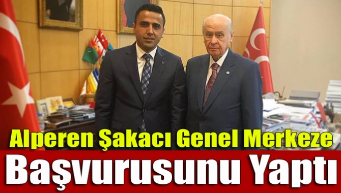 MHP'den Kocaeli Milletvekili Aday Adayı olan Alperen Şakacı, genel merkeze