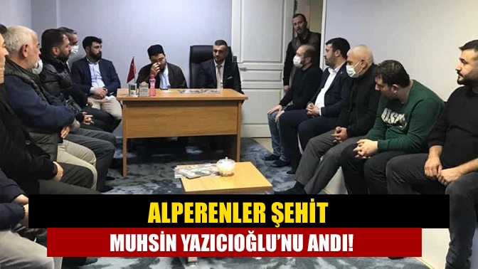 Alperen Ocakları Derince İlçe Başkanı Murat Eryıldırım Şehit Muhsin Yazıcıoğlu