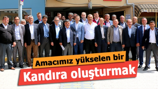 Kandıra esnafına yaptığı ziyarette konuşan Başkan Köken, “Amacımız gerçekleştirdiğimiz insan