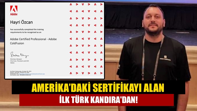 Amerika Birleşik Devletleri tarafından düzenlenen etkinliğe Kandıralı Hayri Özcan önemli