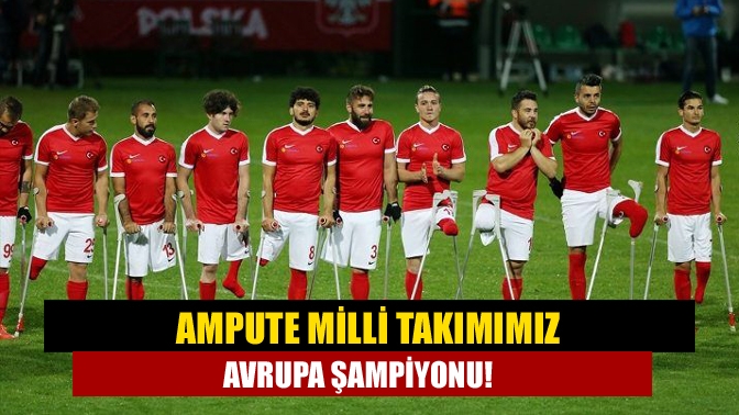 2021 EAFF Avrupa Ampute Futbol Şampiyonası finalinde İspanya ile karşılaşan