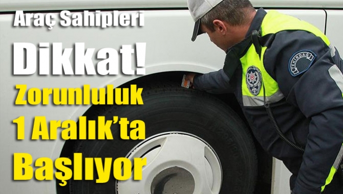 Şehirler arası yük ve yolcu taşıyan ticari araçlar için kış