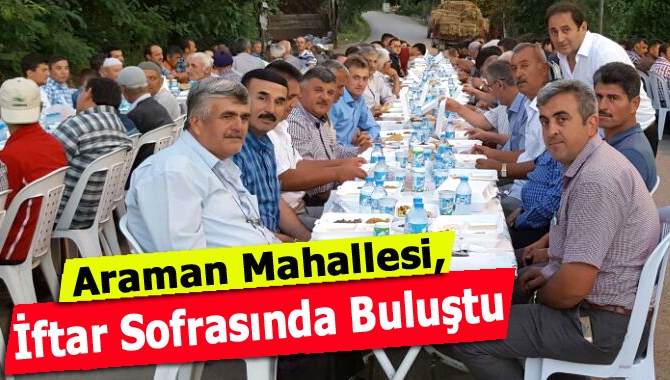 Kandıra Araman Mahallesi Muhtarlığı tarafından düzenlenen geleneksel iftar yemeğinde mahalle