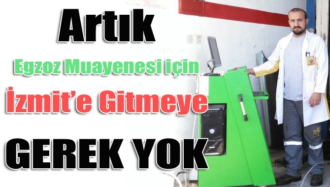 Kandıra Sanayi Çarşısı’nda hizmet veren Kandıra Özel Servis’te egzoz muayeneleri