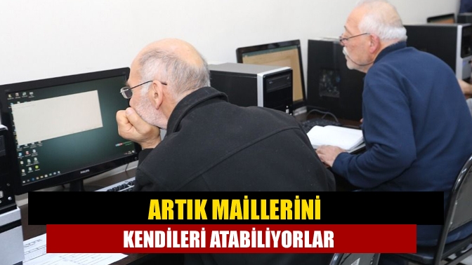 Bilgisayar eğitimlerine devam eden KO-MEK, 50 yaş üstü kursiyerlerin kendi
