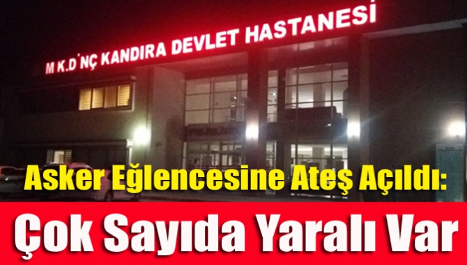 Kandıra'da asker uğurlama eğlencesine tüfekle ateş açılması sonucu 11 kişi
