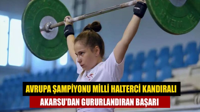 Kandıra'da çocuk yaşta yakalandığı lösemiyi yenip haltere başlayan ve geçen