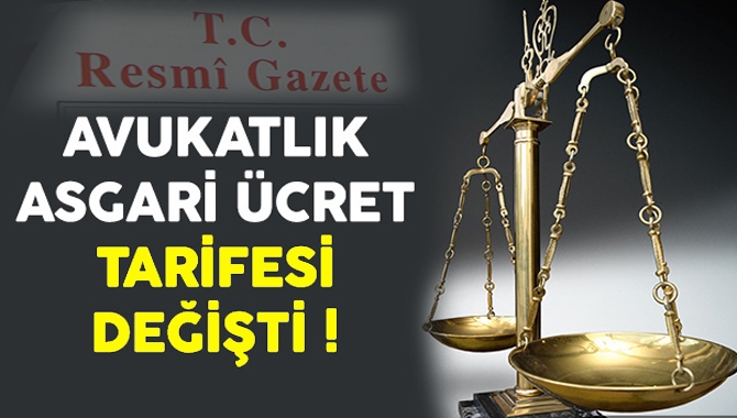 Avukatlık Asgari Ücret Tarifesi'nde yapılan değişiklikle, tahliyeye ilişkin icra takipleri