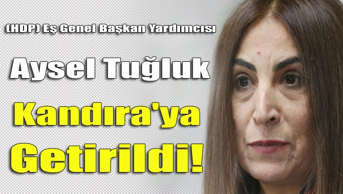 Halkların Demokratik Partisi (HDP) Eş Genel Başkan Yardımcısı Aysel Tuğluk