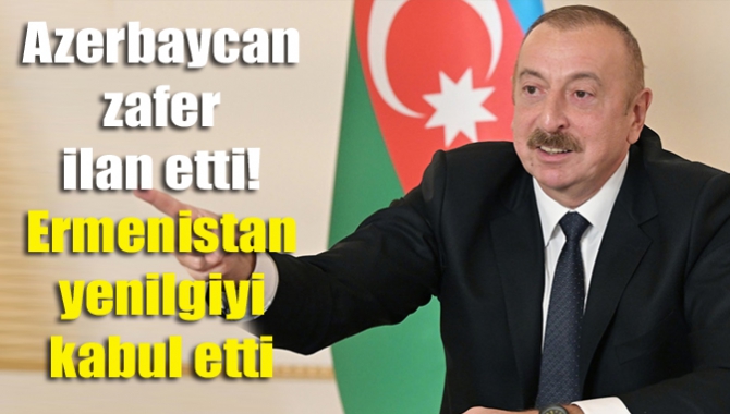 Azerbaycan'da vatandaşlar Dağlık Karabağ zaferinin açıklanmasının ardından sokaklara döküldü. Halk,