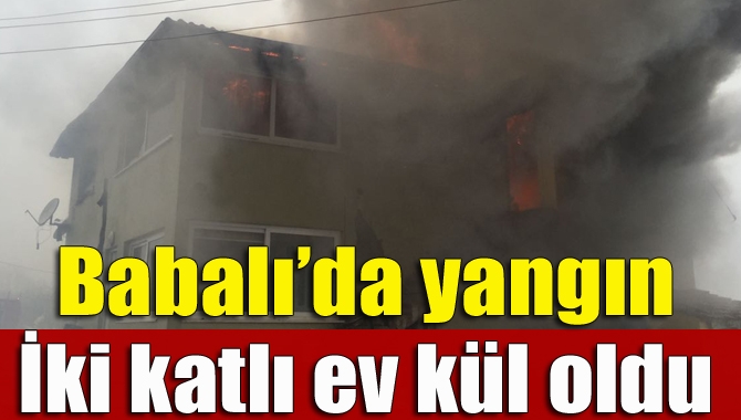 Kandıra’nın Babalı Mahallesi’nde Kamil Türkmen’e ait olduğu öğrenilen evde yangın