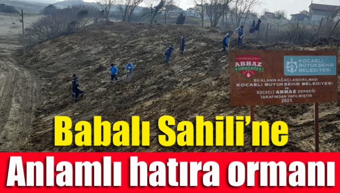 Kocaeli Büyükşehir Belediyesi, Babalı Sahili’nde anlamlı bir çevre düzenlemesi çalışmasını