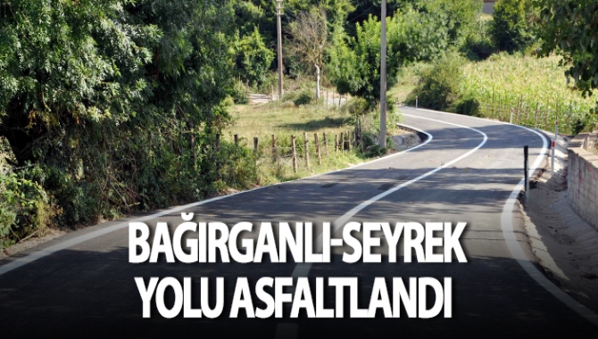 Kandıra ilçesinde yer alan Bağırganlı- Seyrek yolundaki asfalt çalışmaları tamamlandı