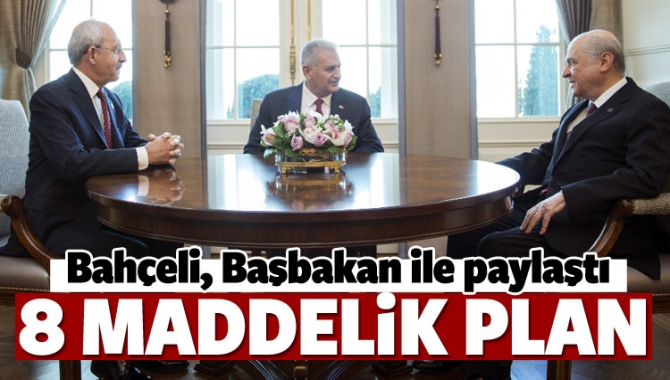 Başbakan Binali Yıldırım, CHP Genel Başkanı Kemal Kılıçdaroğlu ve MHP