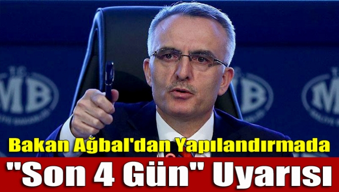 Maliye Bakanı Ağbal, bazı kamu alacaklarının yeniden yapılandırılması ile ilgili,