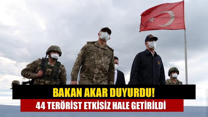 Bakan Akar, Genelkurmay Başkanı Orgeneral Güler ve Kara Kuvvetleri Komutanı