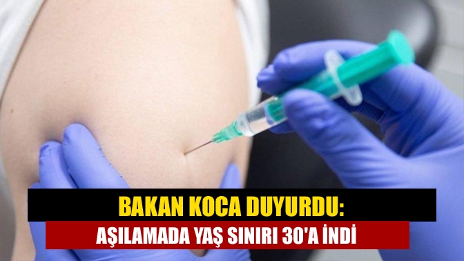Sağlık Bakanlığı'nın aşılama kampanyası hızla devam ediyor. Yaş sınırının 35'e