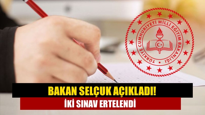 Milli Eğitim Bakanı Ziya Selçuk, 25 Nisan'da yapılacak bursluluk sınavı