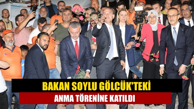 Gölcük'te gerçekleştirilen 17 Ağustos 1999 depremin 23'üncü yıldönümü anma törenine