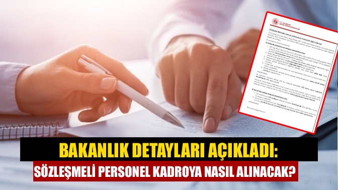 Cumhurbaşkanı Recep Tayyip Erdoğan tarafından duyurulan sözleşmeli personelin memur kadrolarına