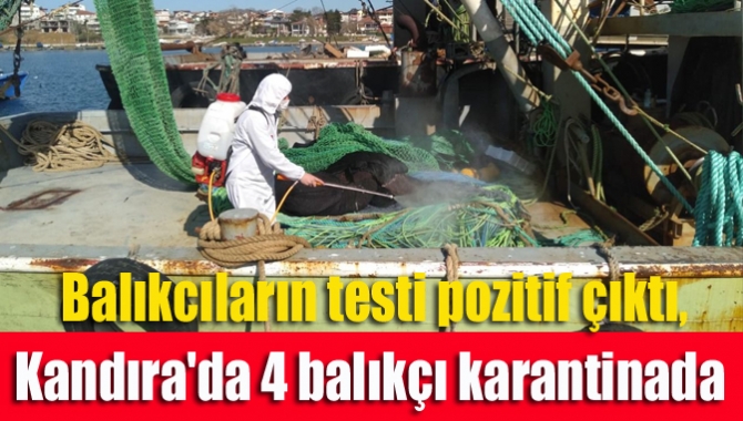 Kandıra ilçesinde iki balıkçı teknesinde yeni tip koronavirüs ( Kovid-19)