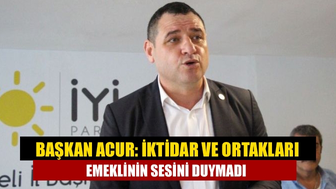 Emekli maaş zammına ilişkin açıklama yapan İYİ Parti İl Başkanı