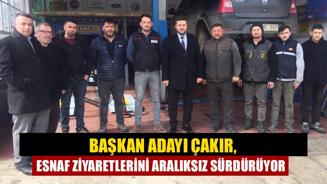 Kandıra Esnaf ve Sanatkârlar Odası Başkanlığı’na aday olan Cüneyt Çakır,