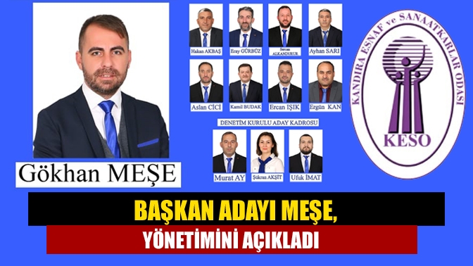 Kandıra Esnaf ve Sanatkârlar Odası Başkan Adayı Gökhan Meşe, kongreye