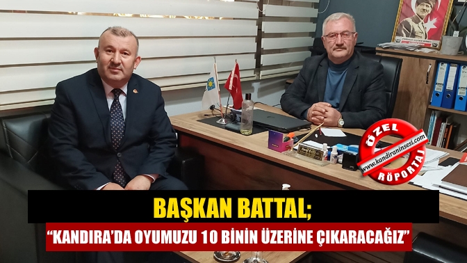 İYİ Parti Kandıra İlçe Başkanı Yusuf Battal, “Geçtiğimiz seçimlerde Kandıra’dan