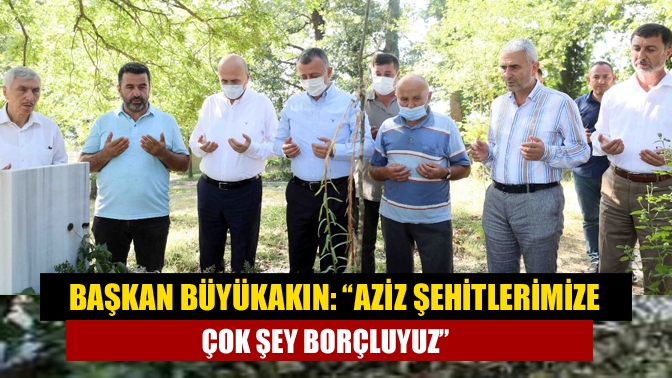 “Şehitlerimizin geride kalmış aileleri ve emanetleri, bu aziz millete ve