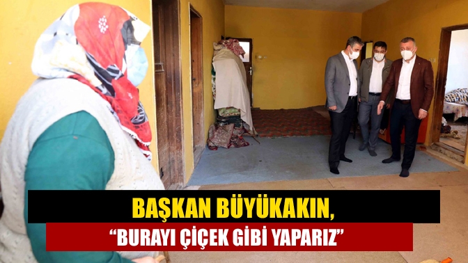 Başkan Büyükakın, Kandıra’nın Sarnıçlar köyünde yaşayan Ayşe teyzeyi ziyaret ederek