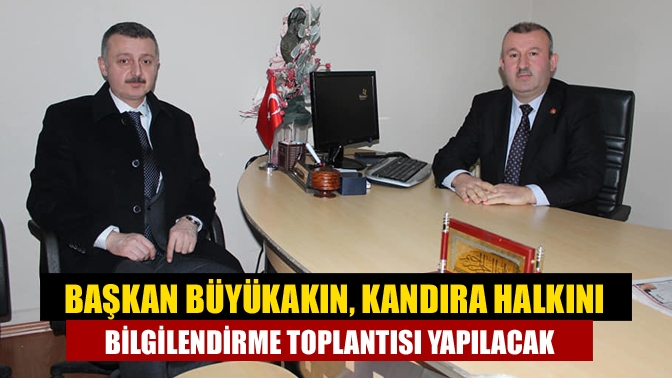 Kocaeli Büyükşehir Belediye Başkanı Tahir Büyükakın, Kandıra Akçakese’de yapılması planlanan