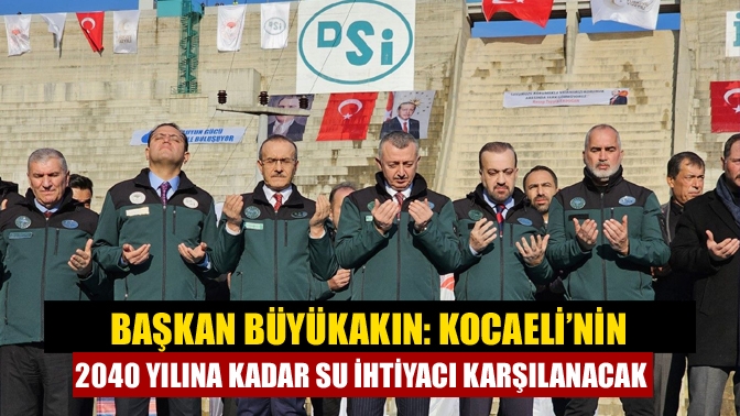 İhsaniye Barajı’nın açılışına katılan Başkan  Büyükakın, Avcıdere ve Ballıkayalar