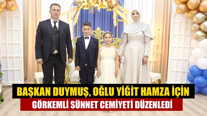 Kandıra Avcılar Derneği Başkanı Muhammed ve Özlem Duymuş, oğulları Yiğit