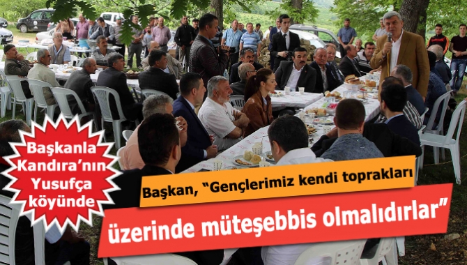 Başkan Karaosmanoğlu, Kandıra Yusufça köyüne konuk olarak vatandaşlarla bir araya