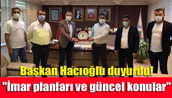 Kocaeli Emlakçılar Odası Başkanı Alpay Hacıoğlu Kandıra Belediye Başkanı Adnan