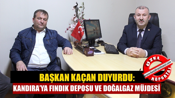 Türkiye Muhtarlar Derneği Kandıra Şube Başkanı Adnan Kaçan, Büyükakın’dan fındık