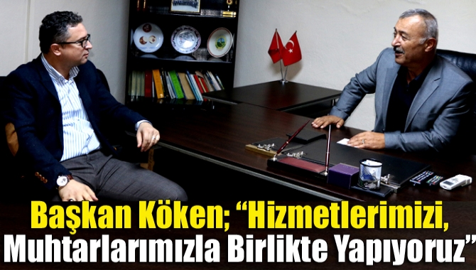 Kandıra Muhtarlar Derneği Başkanı Mevlüt Akdeniz ve mahalle muhtarlarını ziyaret