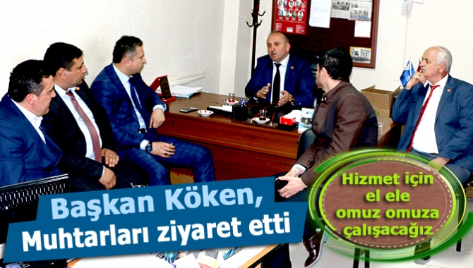 Kandıra Belediye Başkanı Ünal Köken, muhtarları ziyaret ederek mahallelerdeki genel