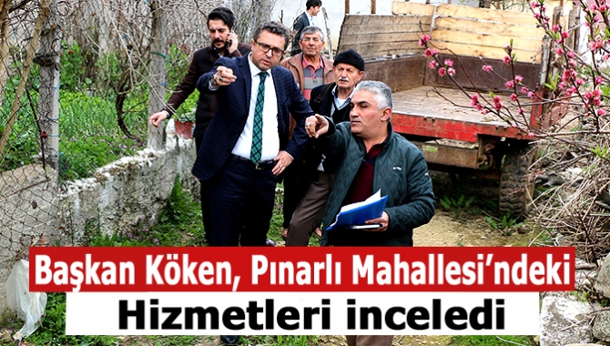 Kandıra Belediye Başkanı Ünal Köken, Pınarlı Mahallesi’ni ziyaret ederek yapılan