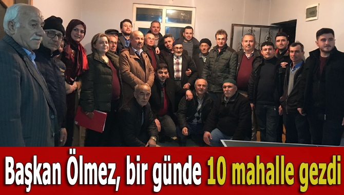AK Parti Kandıra İlçe Başkanı Erol Ölmez, ekibi ile birlikte