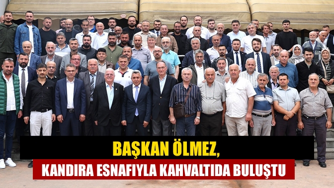 Başkan Ölmez, Kandıra Belediyesi tarafından düzenlenen kahvaltı programında Kandıralı esnaflarla