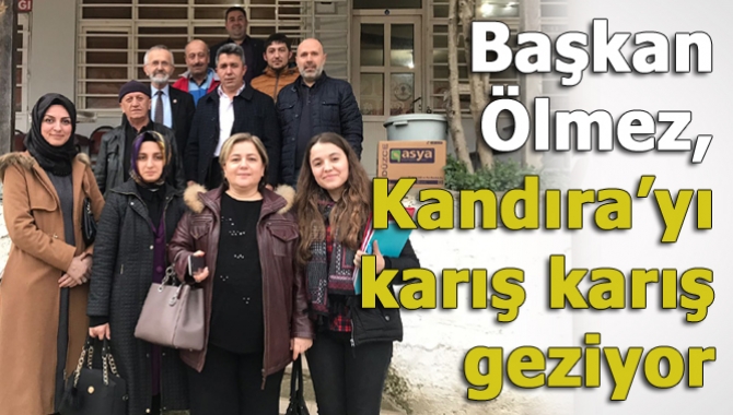 AK Parti Kandıra İlçe Başkanı Erol Ölmez, ekibi ile birlikte