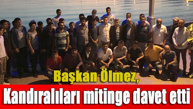 AK Parti Kandıra İlçe Başkanı Erol Ölmez ve ekibi, Cumhurbaşkanı